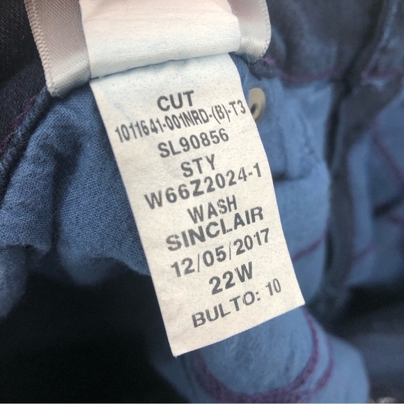 NYDJ 22 Ami Skinny Ankle Jeans Dark plus Sinclair blue 0851 - Picture 9 of 13